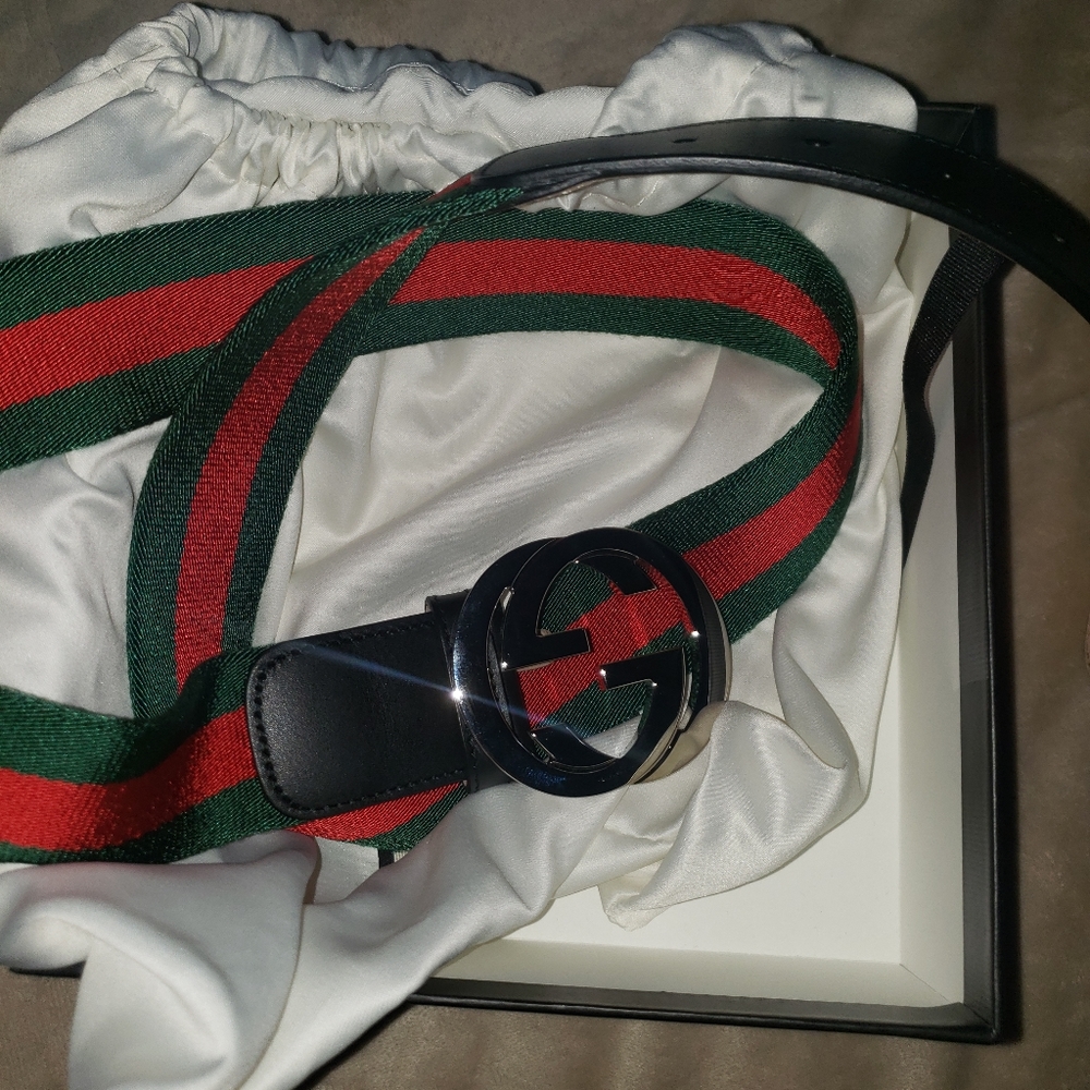 Gucci Belt Classic Design Red/Green